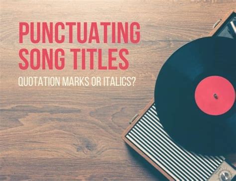 Are Music Titles Italicized? And Other Music-Related Matters